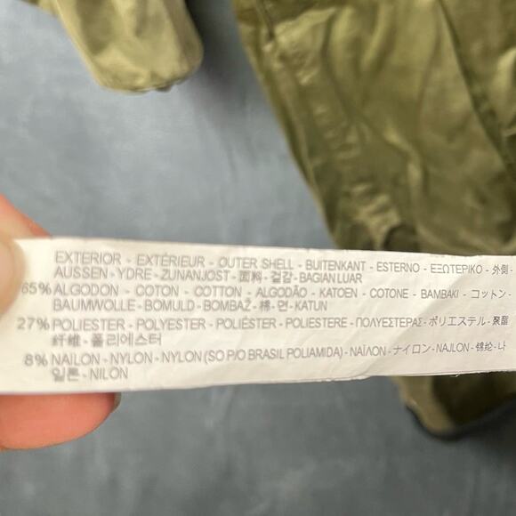 Zara Basic Outerwear Full Zip Hooded Parka Inditex Cargo 3/4 sleeve NN-03 - Picture 12 of 15